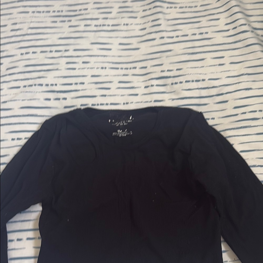 Black Long Sleeve Top